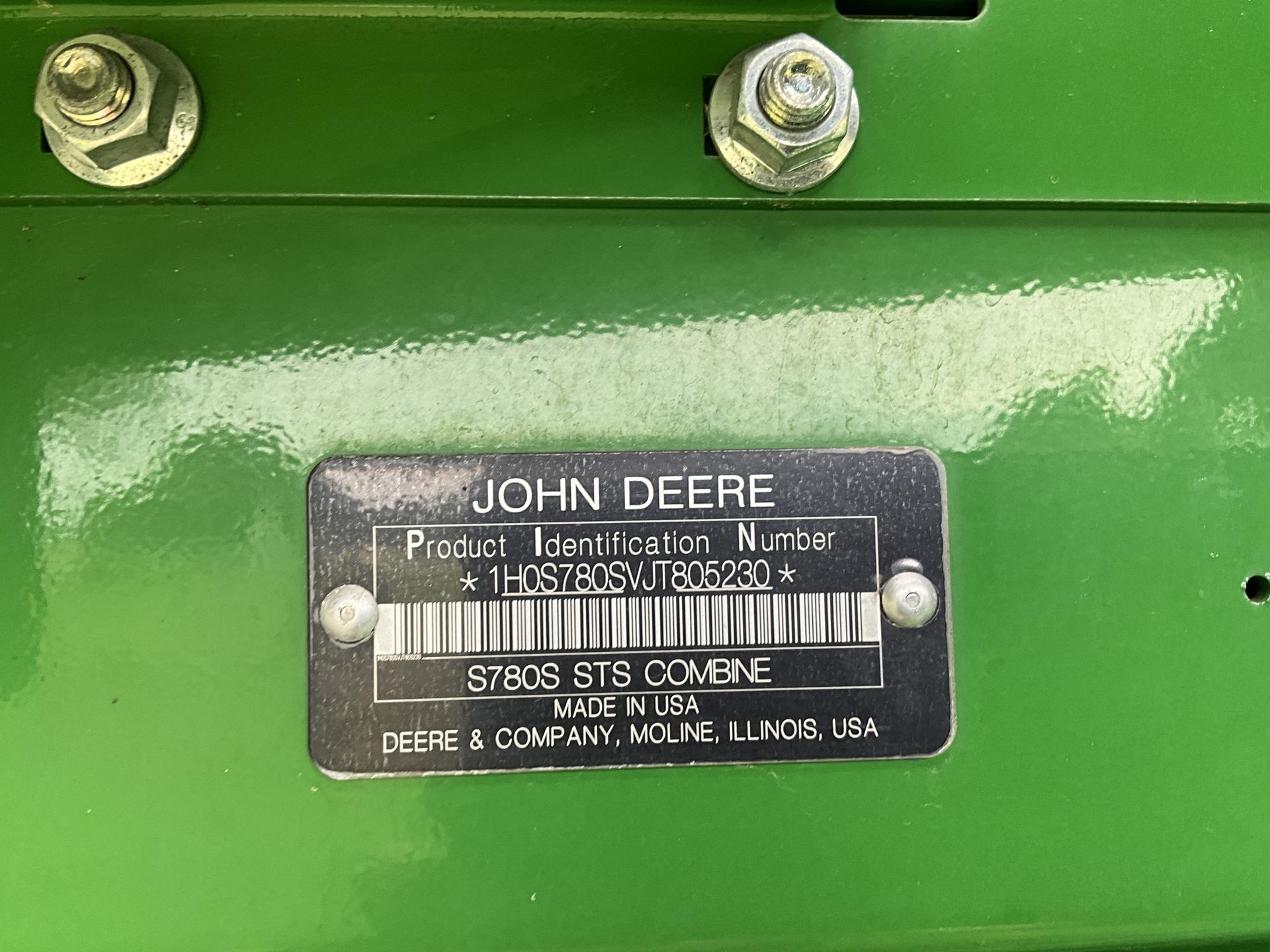 2019 John Deere S780