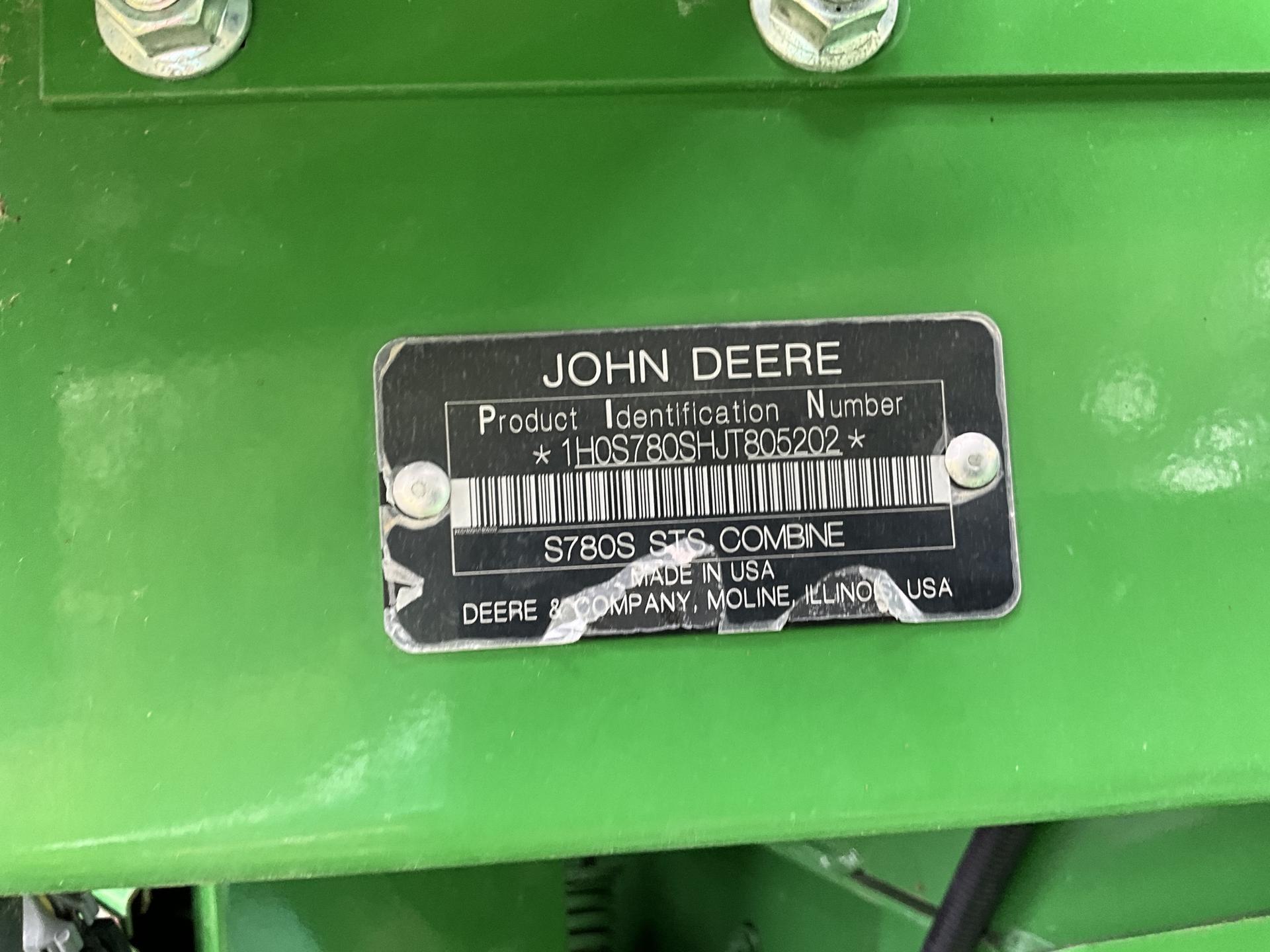 2019 John Deere S780