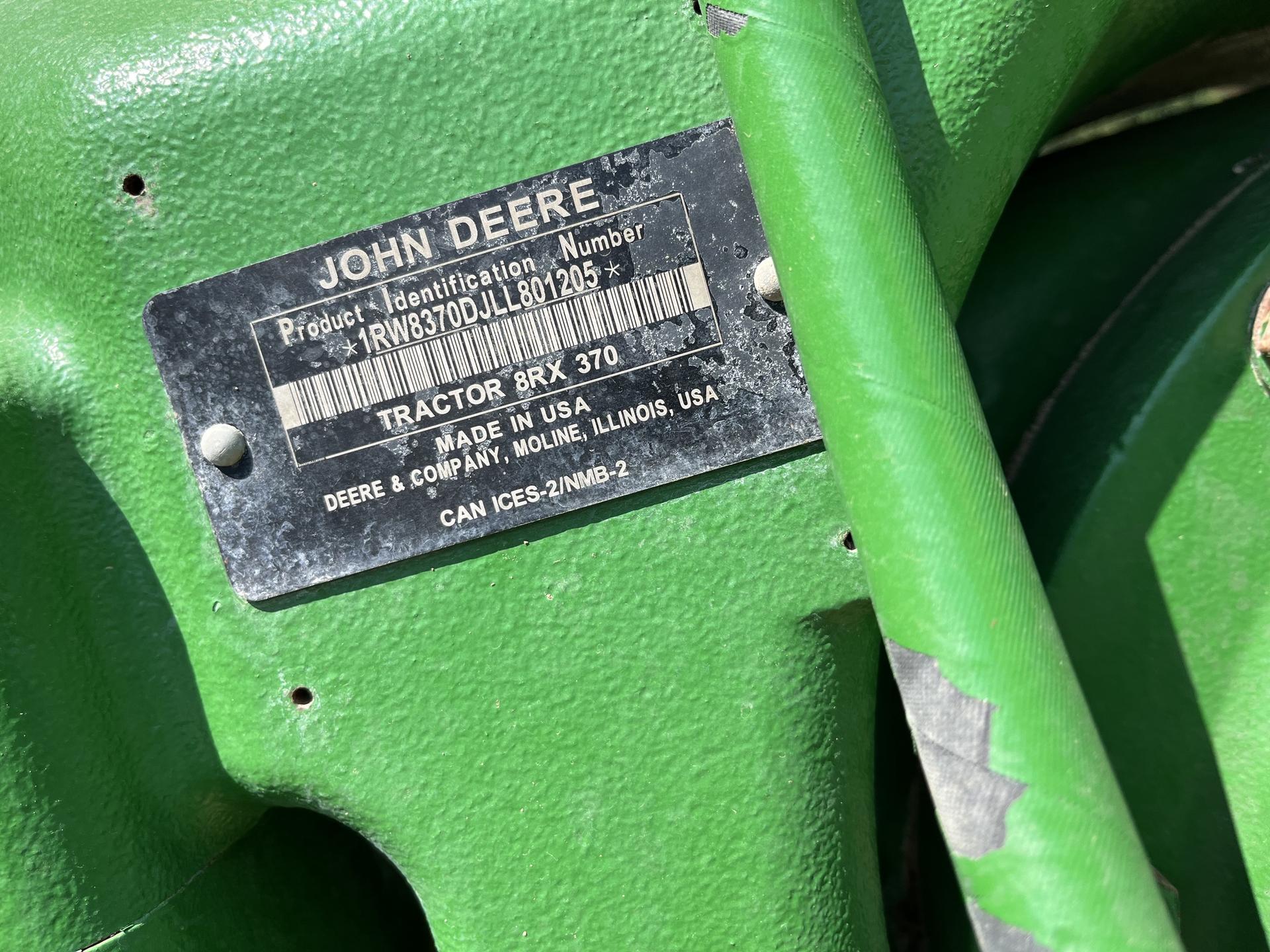 2020 John Deere 8RX 370 Image