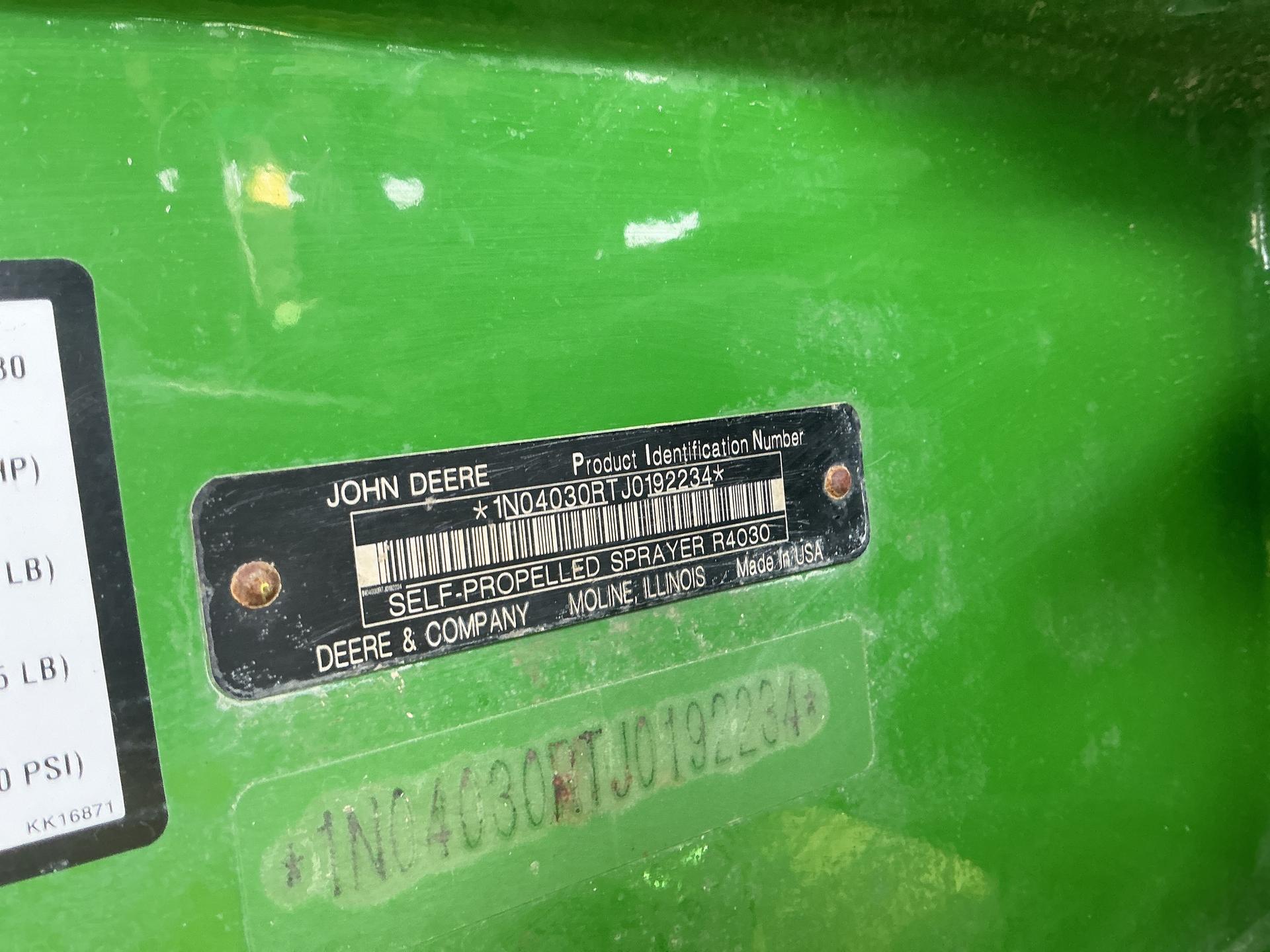 2018 John Deere R4030