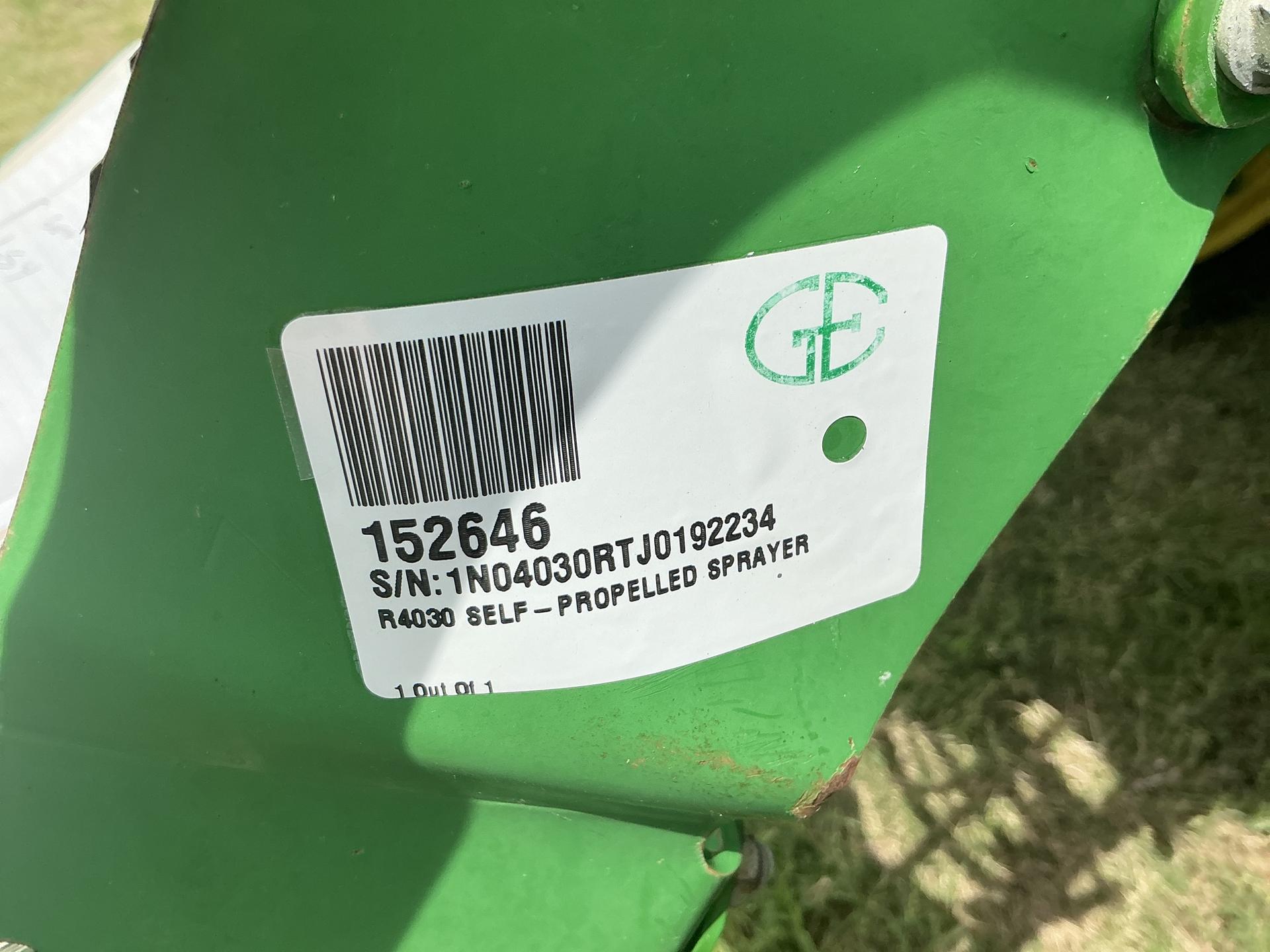 2018 John Deere R4030