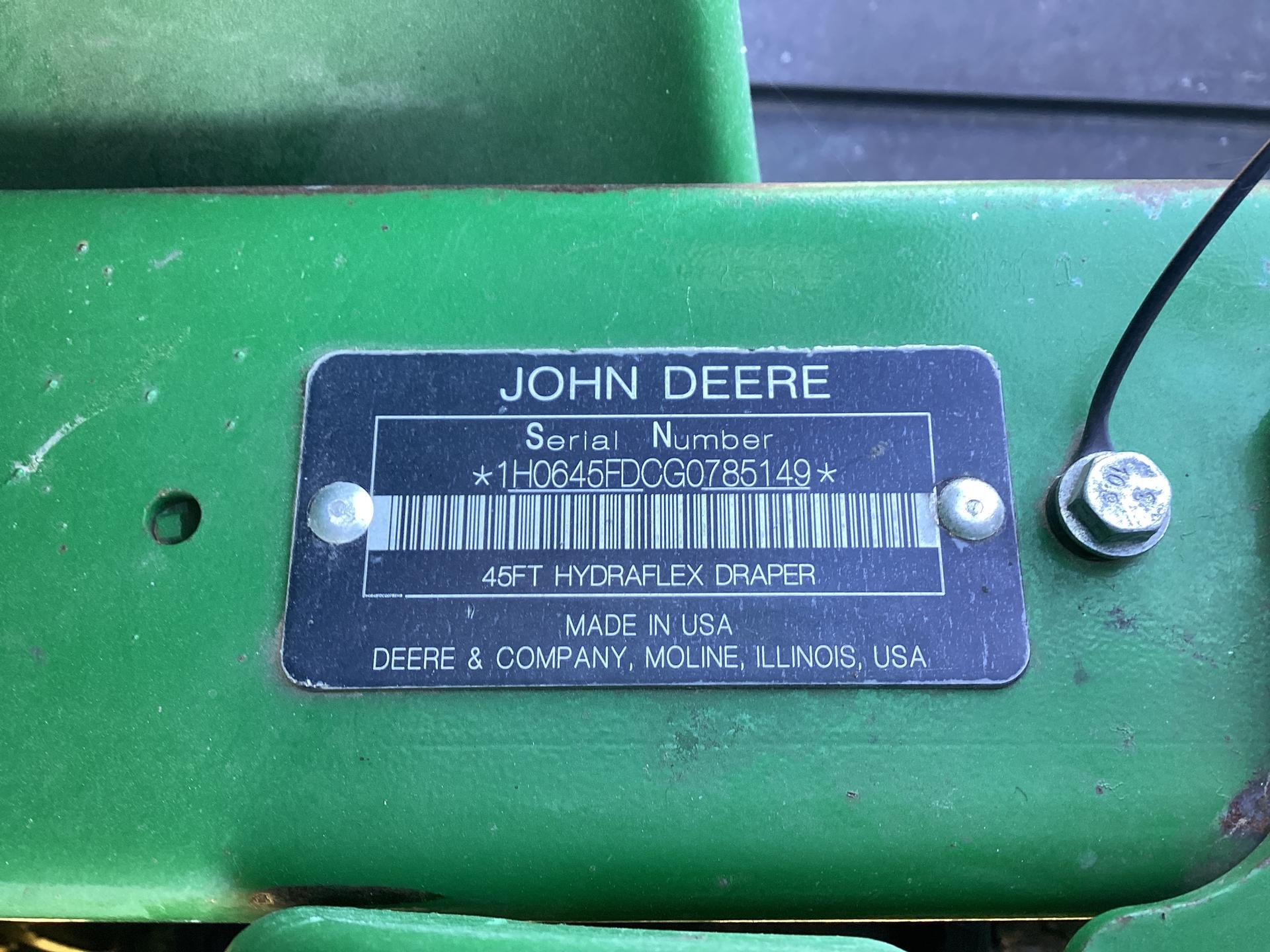 2016 John Deere 645FD