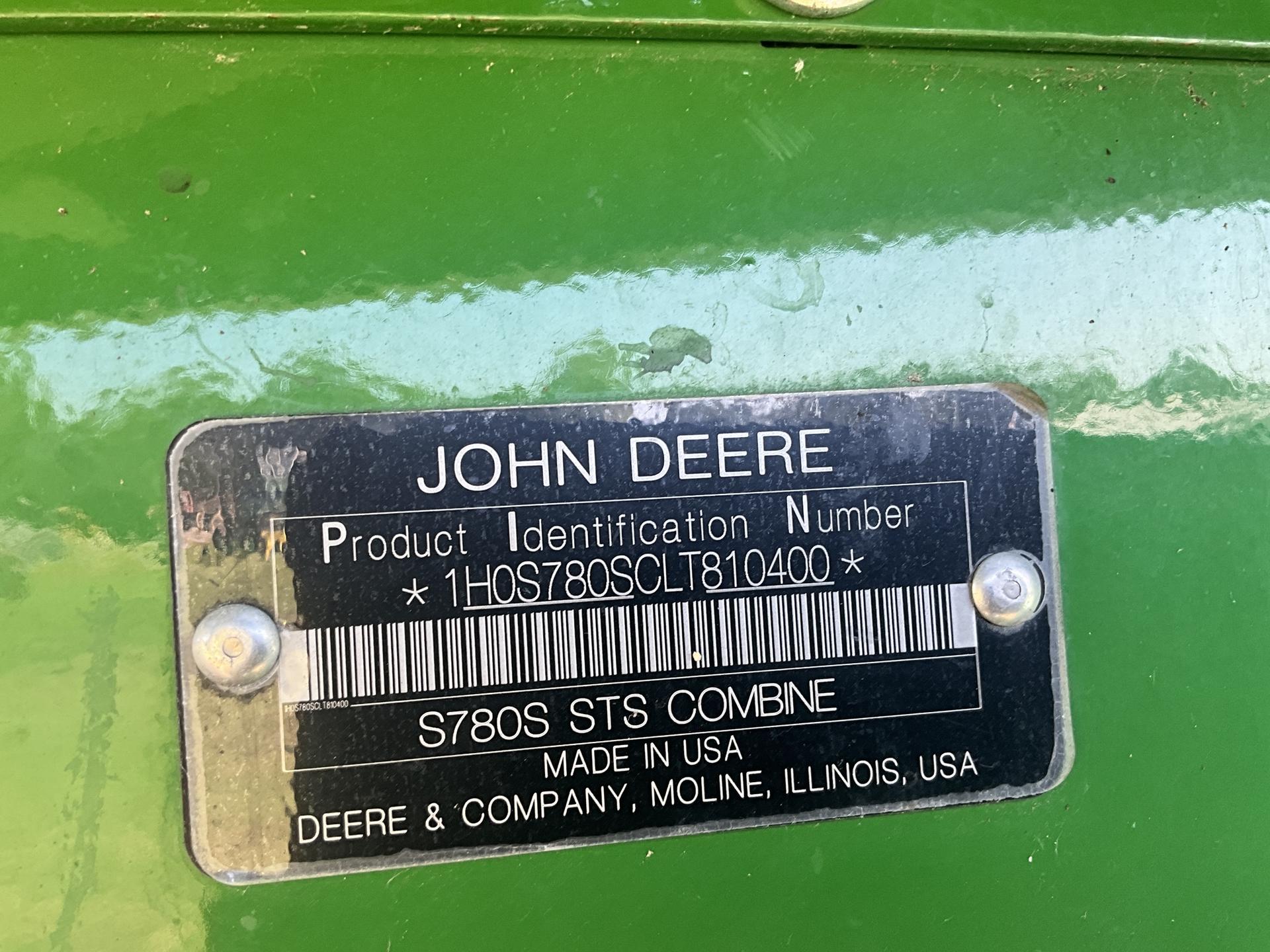 2020 John Deere S780