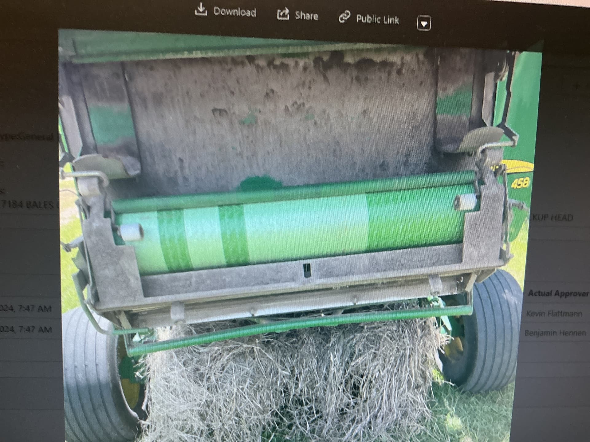 2012 John Deere 458 Image