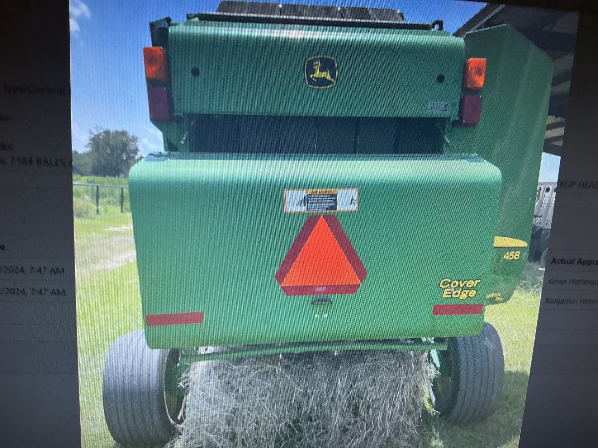 2012 John Deere 458 Image
