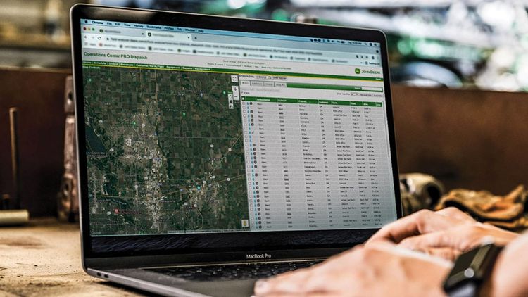 Operations Center PRO Dispatch From John Deere Operations Center™ PRO